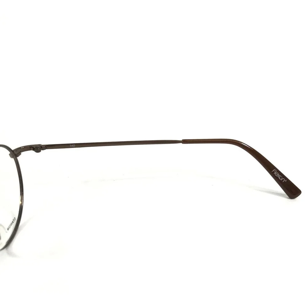 Flexon Eyeglasses Frames EDISON 600 210 Dark Copper Brown Round 47-19-140